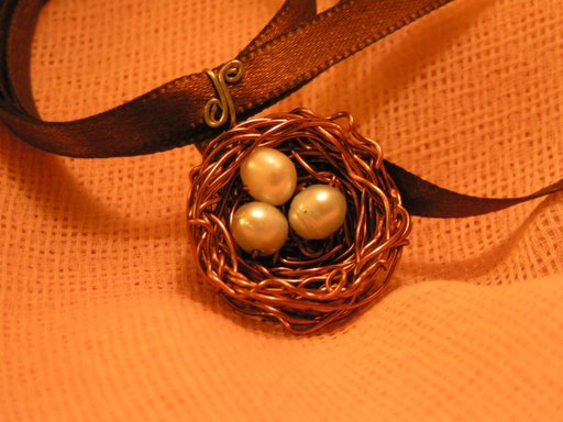 Wedding Nest with three eggs